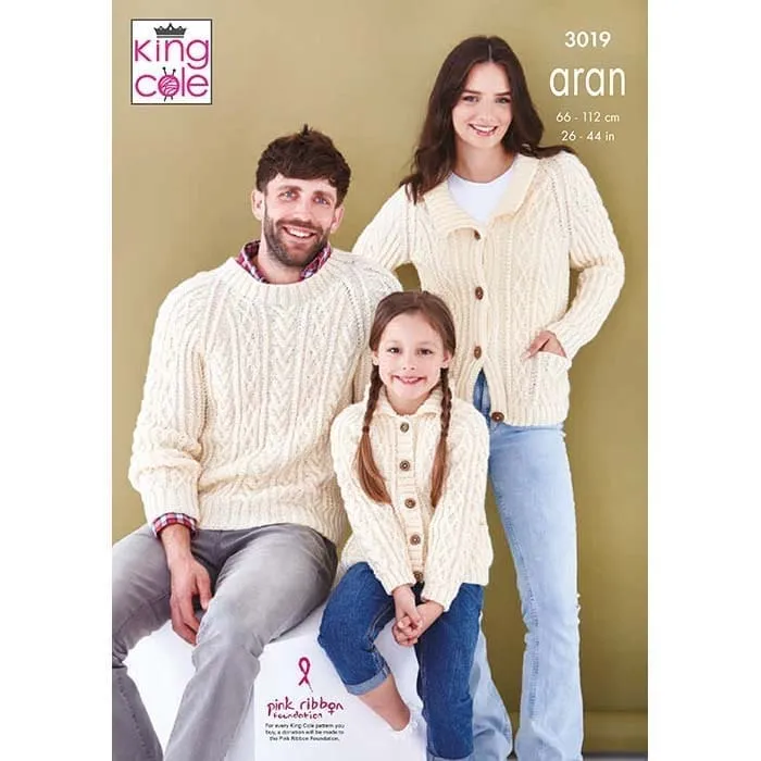 king-cole-patterns-3019-pullover-cardigan-strickanleitung image 1