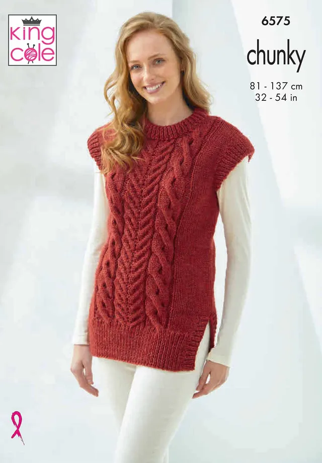 king-cole-patterns-6575-pullunder-tunika-strickanleitung-chunky image 1