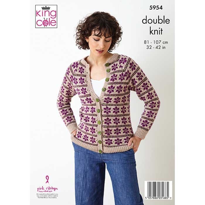 king-cole-patterns-5954-strickanleitung-cardigan-pullover-merino image 2