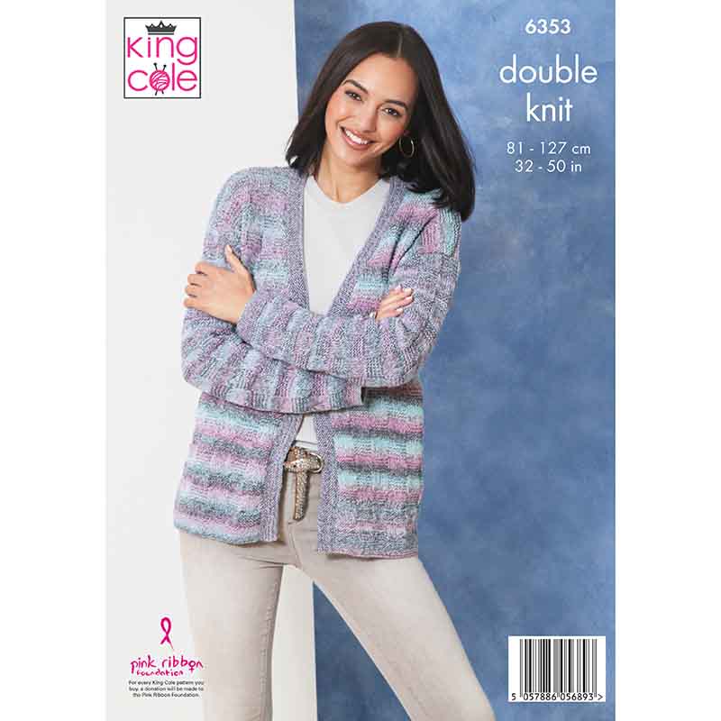 king-cole-patterns-6353-cardigan-strickanleitung-jamboree-dk image 2