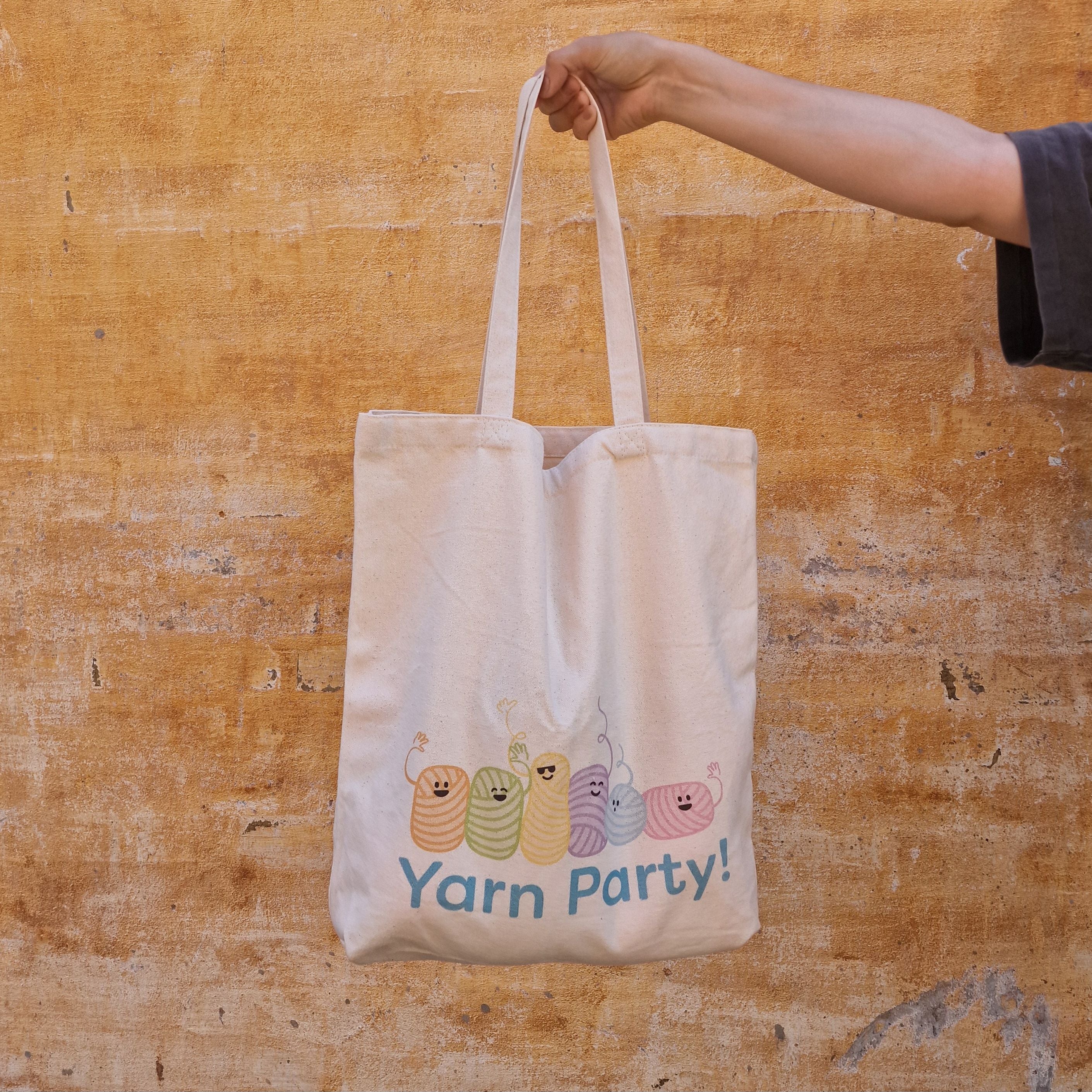 hobbii-yarniis-tasche-projekttasche-yarn-party-baumwolle-canvas image 2