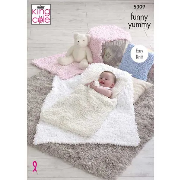 king-cole-patterns-5309-decken-strickanleitung-funny-yummy image 1
