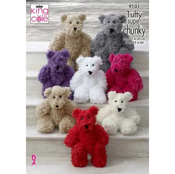 king-cole-patterns-9101-teddy-strickanleitung-tufty image 1