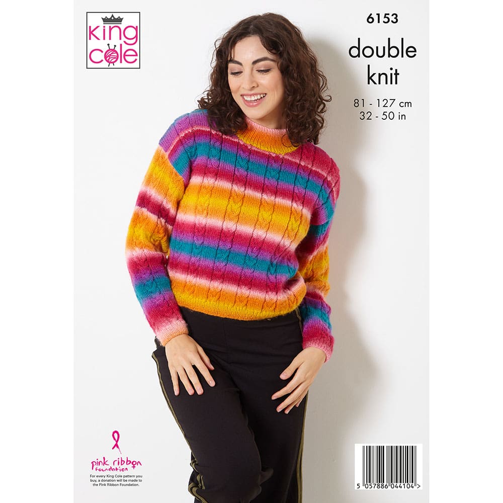 king-cole-6153-strickanleitung-jacke-sweater-damen image 2