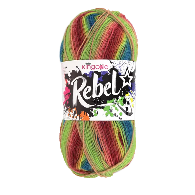 king-cole-rebel-4ply-sockenwolle-selbststreifend-wolle image 1