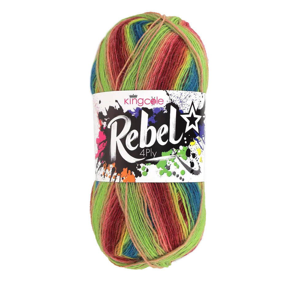 king-cole-rebel-4ply-sockenwolle-selbststreifend-wolle image 1