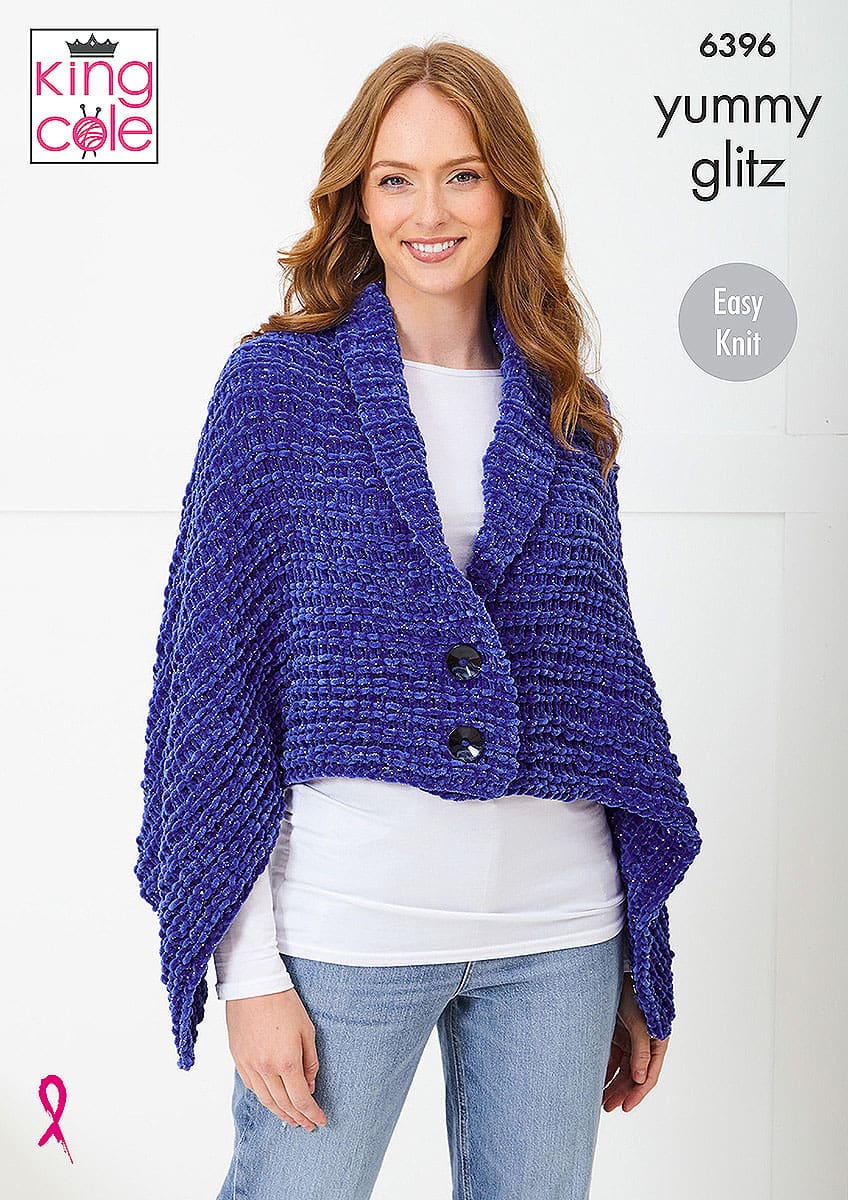king-cole-6396-strickanleitung-schal-m-tze-yummy-glitz-set image 1