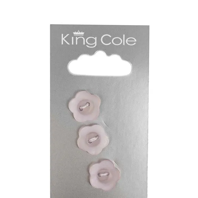 king-cole-haberdashery-blumenknopf-lila-mittel-n-hknopf image 1