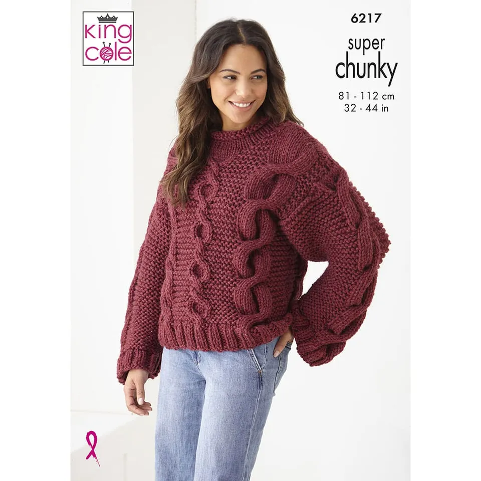 king-cole-patterns-6217-strickanleitung-pullover-cardigan-damen image 1