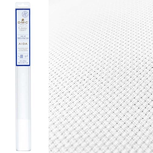 dmc-aida-stickstoff-wei-38-1x45-7-cm-14-count-baumwolle image 4