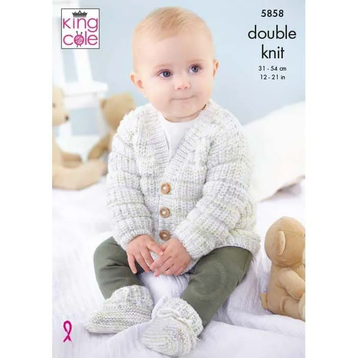 king-cole-patterns-5858-strickanleitung-baby-set-little-treasures image 1