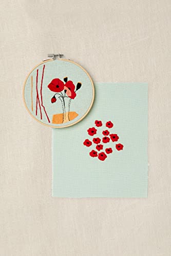 dmc-moulin-sp-cial-stickset-duo-mohnblumen-mit-rahmen image 7