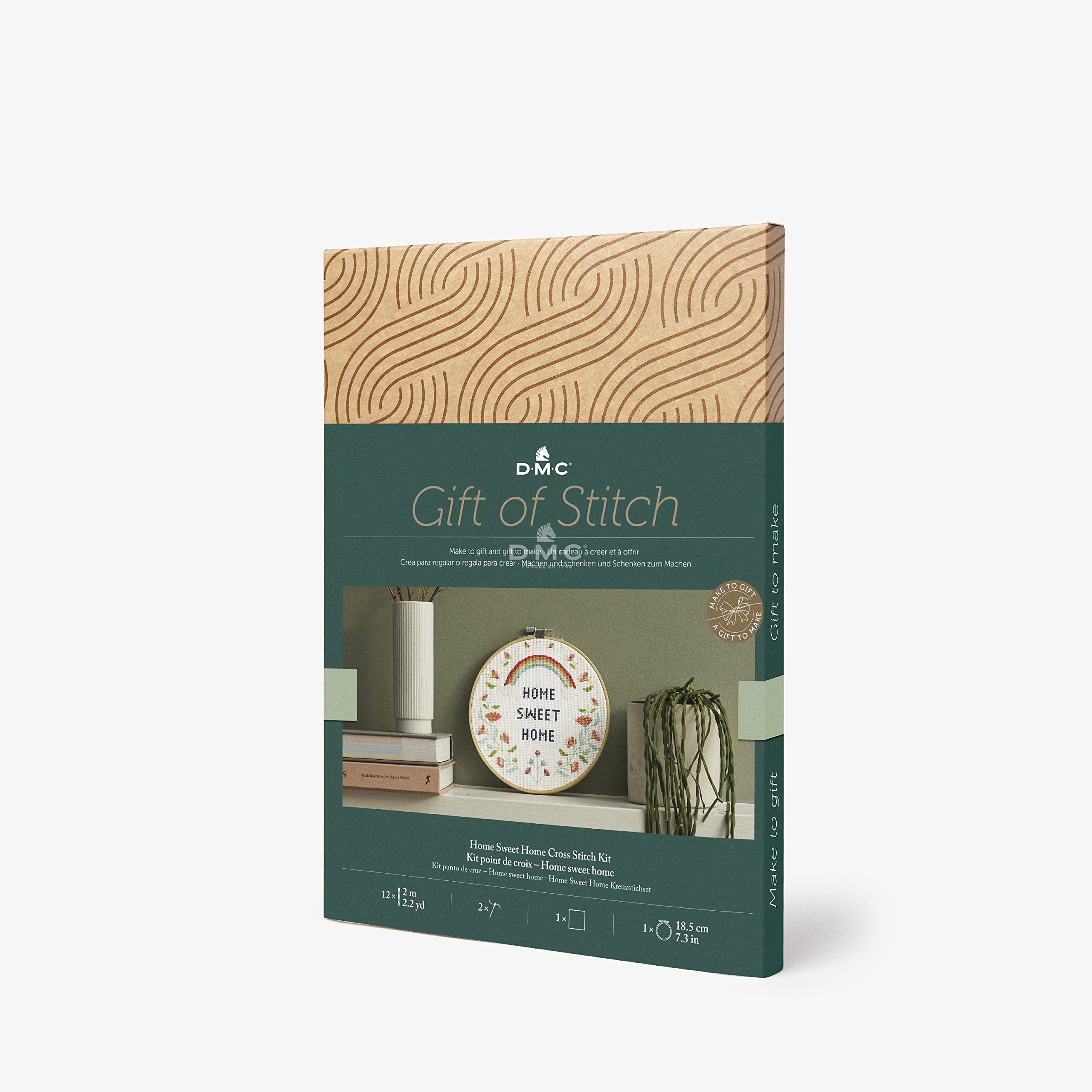 dmc-kreuzstich-set-home-sweet-home-gift-of-stitch-rahmen image 1