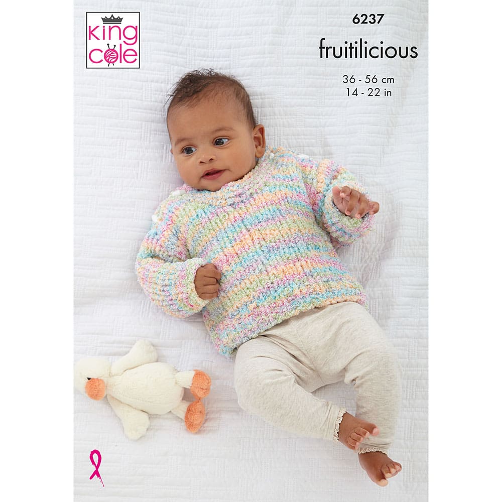king-cole-patterns-6237-strickanleitung-baby-fruitilicious image 1