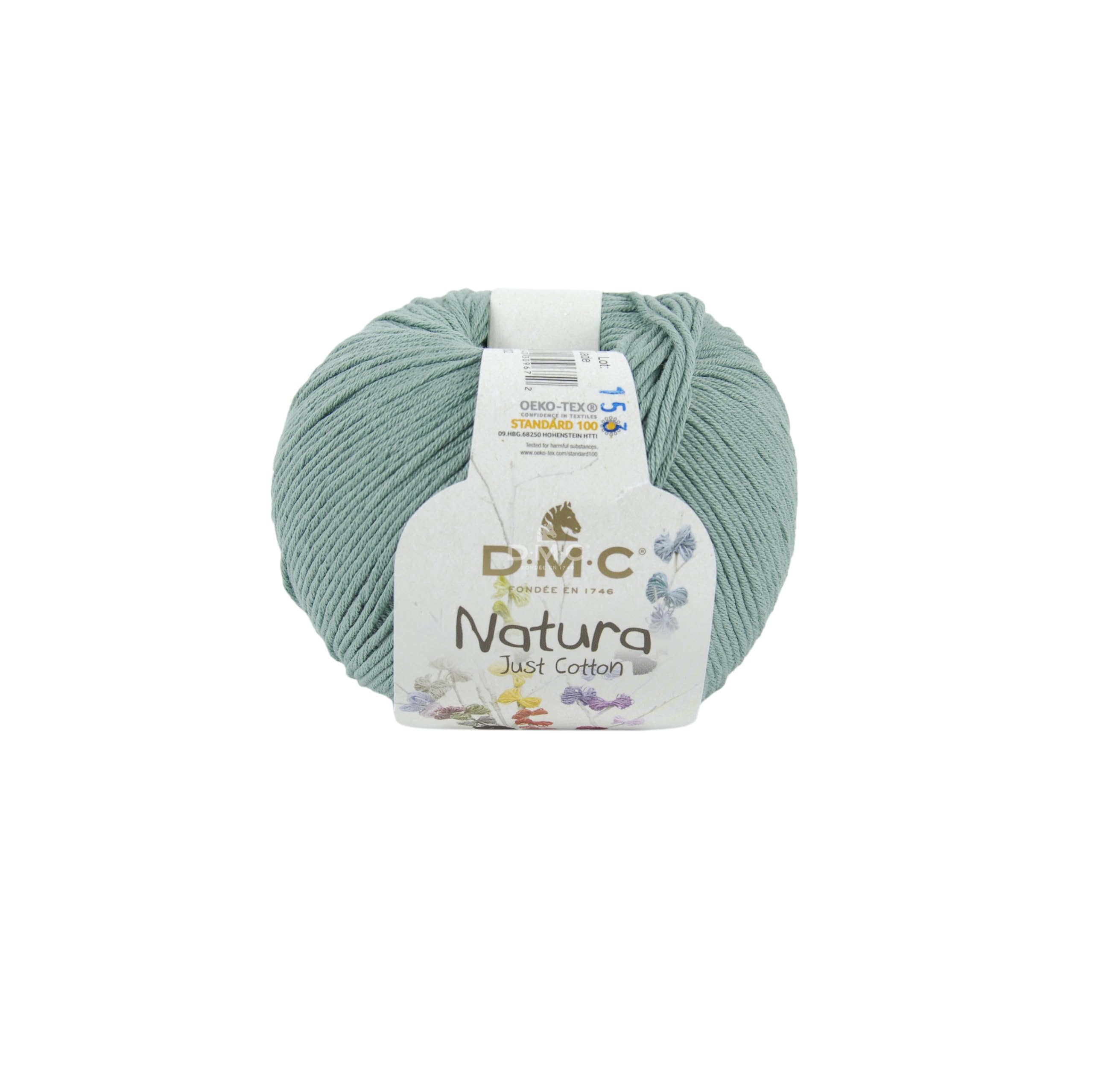 dmc-natura-just-cotton-baumwollgarn-jade-n20-50-g-155-m image 1