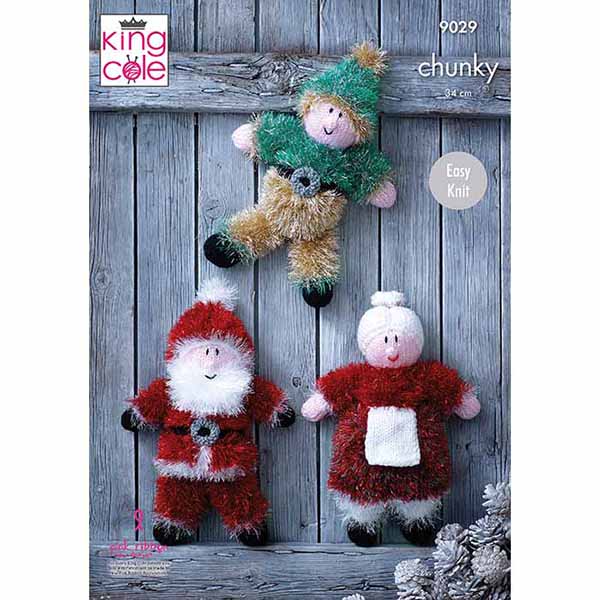 king-cole-9029-christmas-toys-strickanleitung-tinsel-chunky image 1