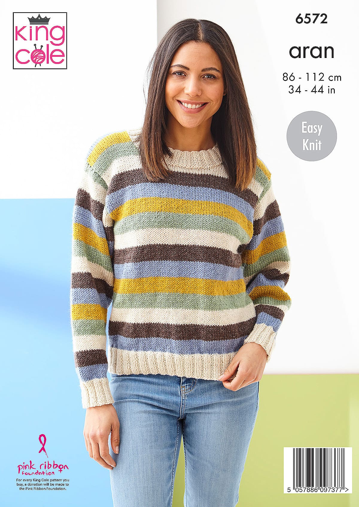 king-cole-6572-pullover-cardigan-strickanleitung-aran image 2