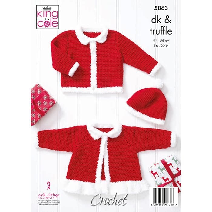 king-cole-patterns-5863-h-kelanleitung-weihnachtsjacke-m-tze-dk image 2