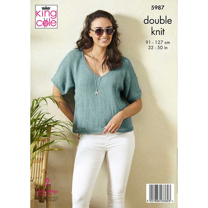 king-cole-5987-tops-strickanleitung-linendale-dk image 2