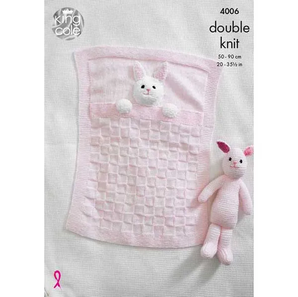 king-cole-patterns-4006-babydecke-hase-strickanleitung-dk image 1