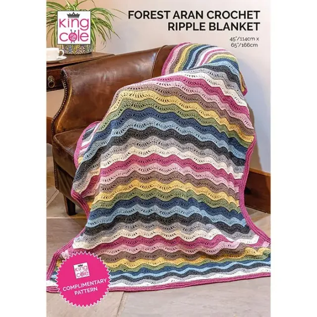 king-cole-patterns-h-keldecke-forest-aran-ripple-decke image 1