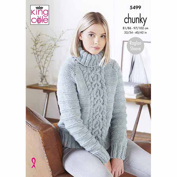 king-cole-patterns-5499-strickanleitung-pullover-poplar-chunky image 1
