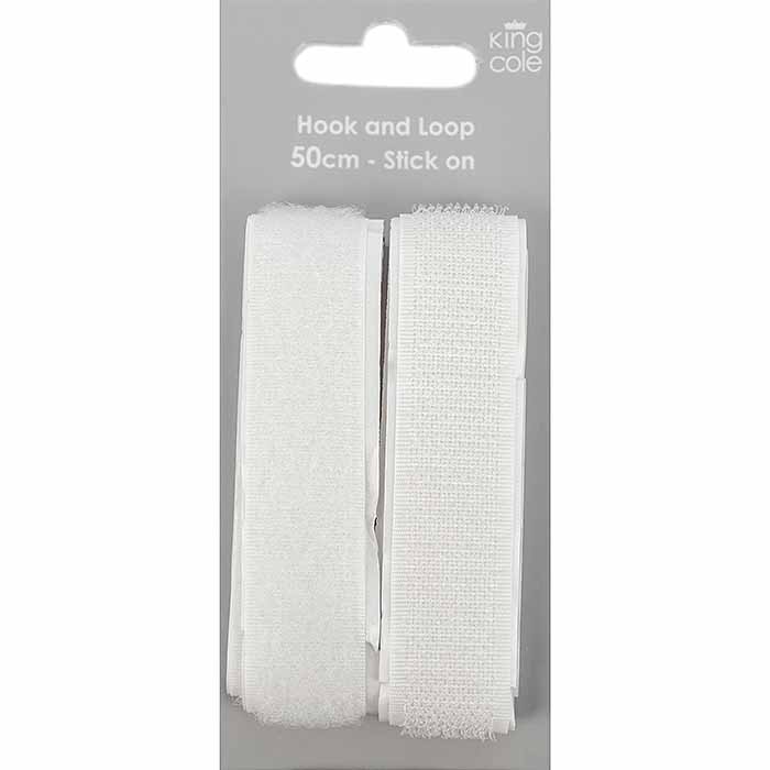 king-cole-haberdashery-klettband-selbstklebend-wei image 1