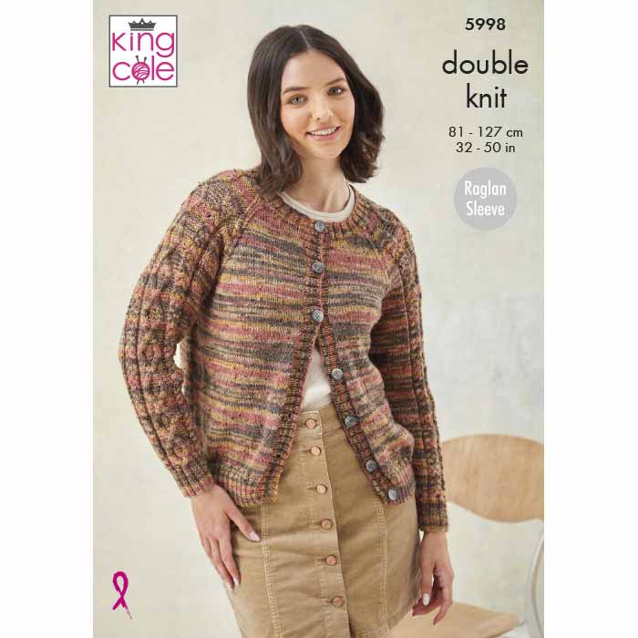 king-cole-patterns-5998-strickanleitung-pullover-cardigan-homespun image 1