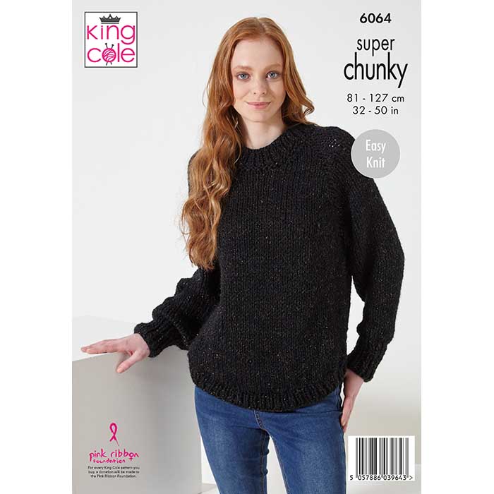 king-cole-6064-pullover-strickanleitung-celestial-super-chunky image 2