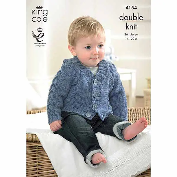 king-cole-4154-strickanleitung-weste-pullover-baby-dk image 1