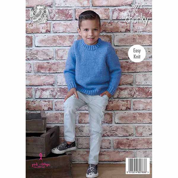 king-cole-patterns-4971-hoodie-strickanleitung-comfort-chunky image 2