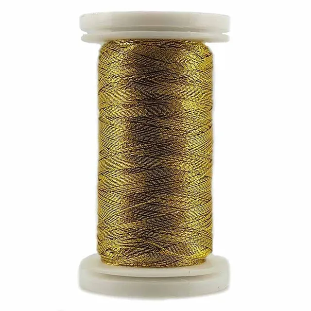 king-cole-haberdashery-metallicgarn-gold-100m-polyester-stickgarn image 1