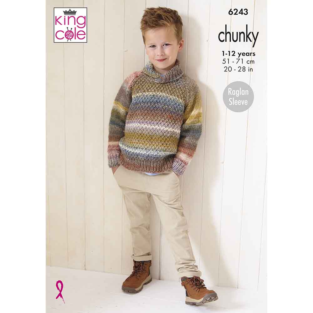king-cole-patterns-6243-pullover-strickanleitung-sweater image 1