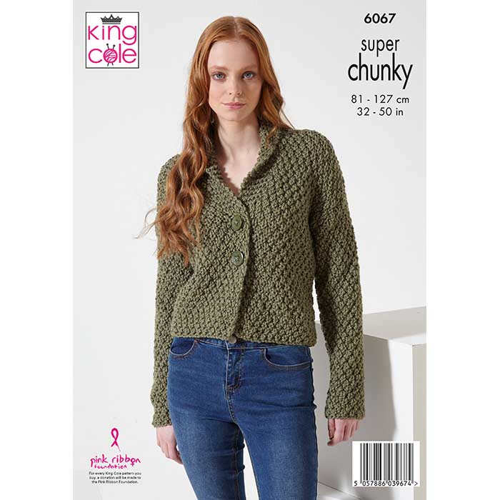 king-cole-patterns-6067-strickanleitung-jacke-sweater-chunky image 2