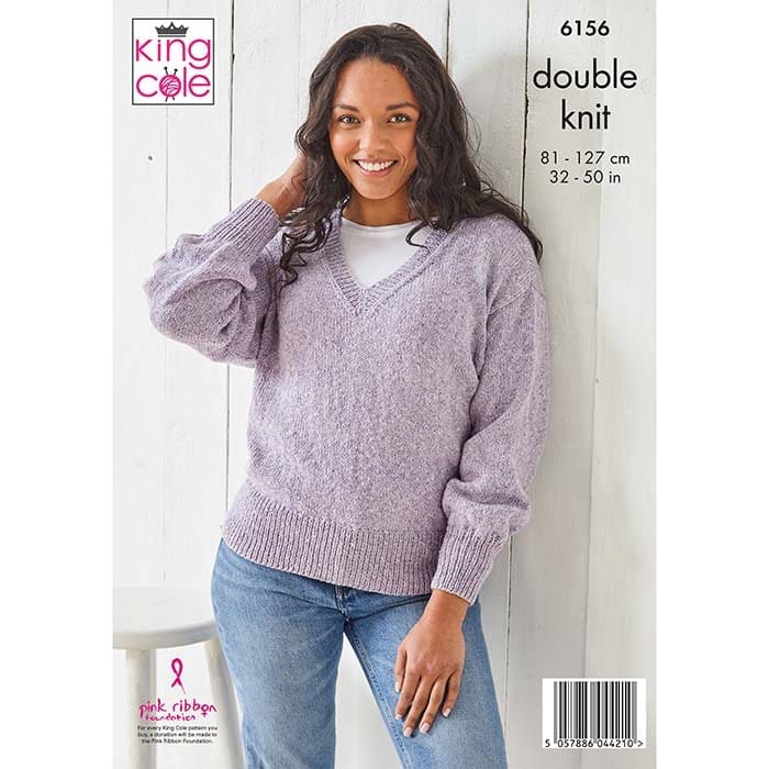 king-cole-6156-strickanleitung-top-pullover-simply-denim-dk image 2