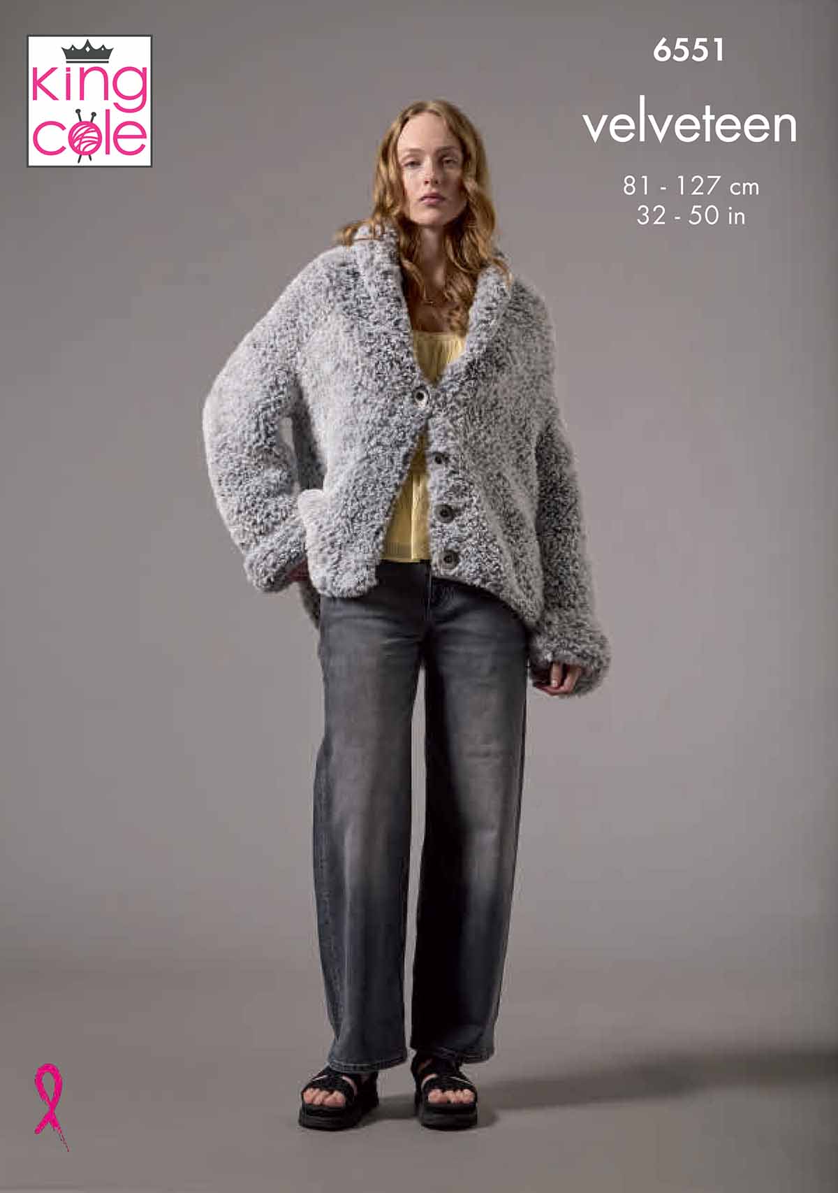 king-cole-6551-strickanleitung-cardigan-coatigan-velveteen image 1
