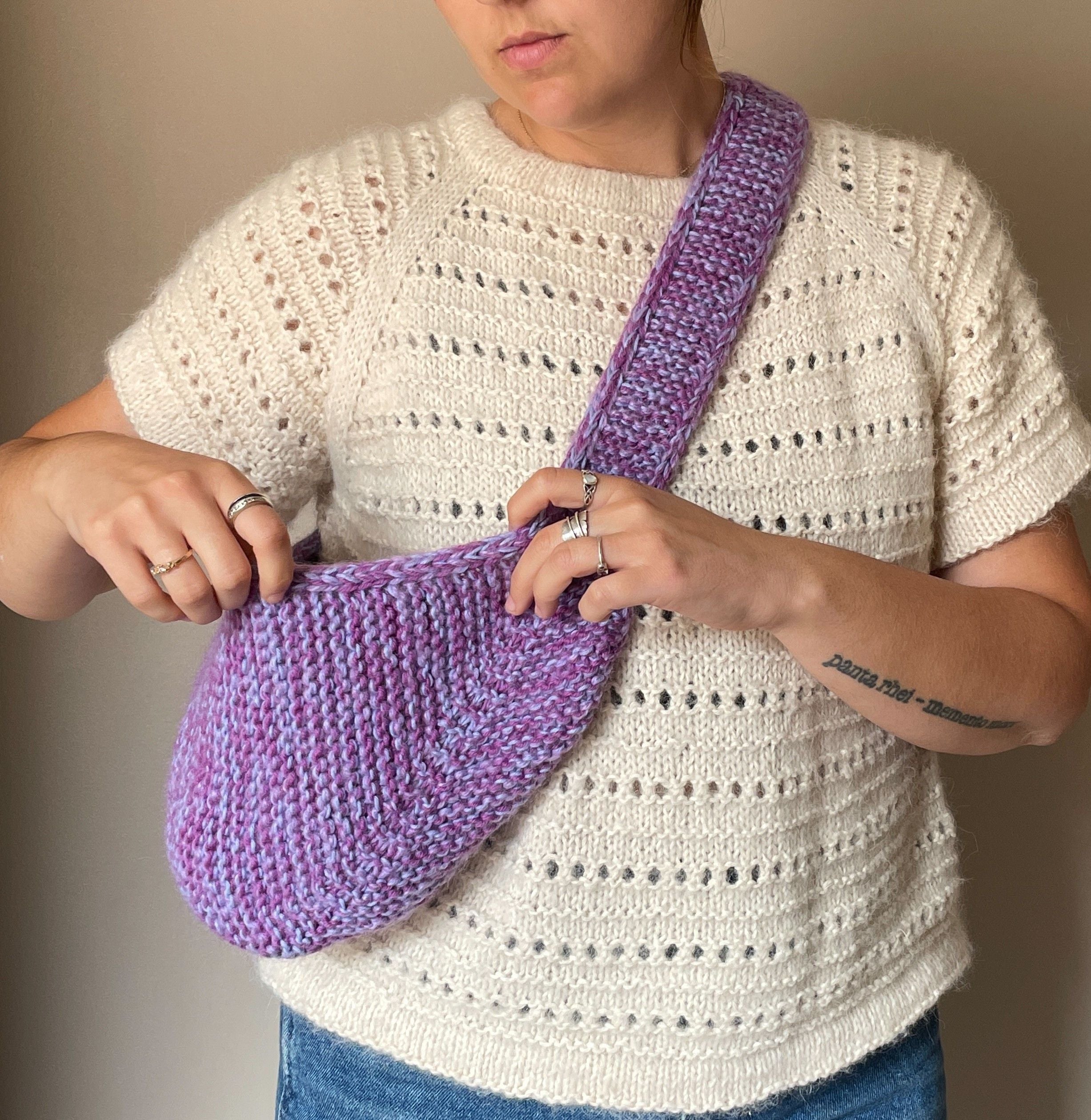 hobbii-ultra-easy-bag-strickanleitung-tasche-one-size-krausrippen image 2