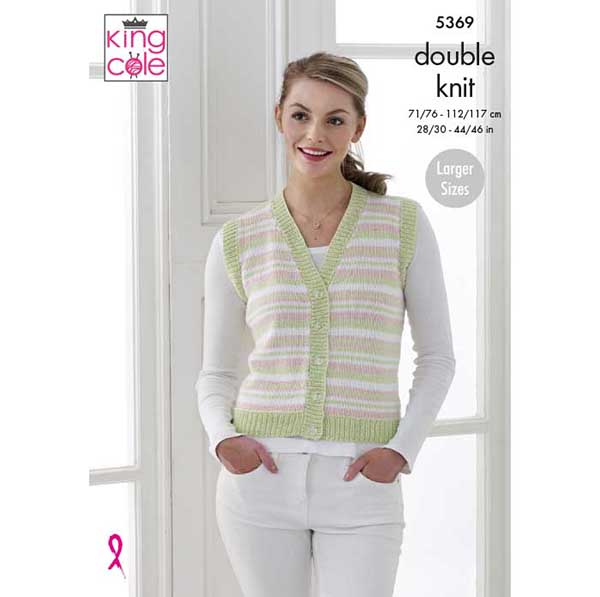 king-cole-patterns-5369-cardigan-strickanleitung-cottonsoft image 1