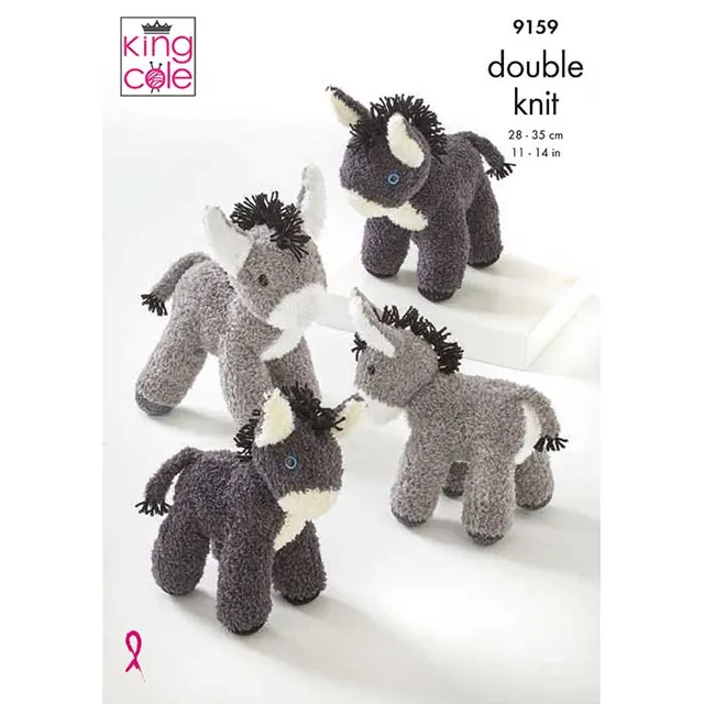 king-cole-9159-esel-strickanleitung-truffle-kuscheltier image 1