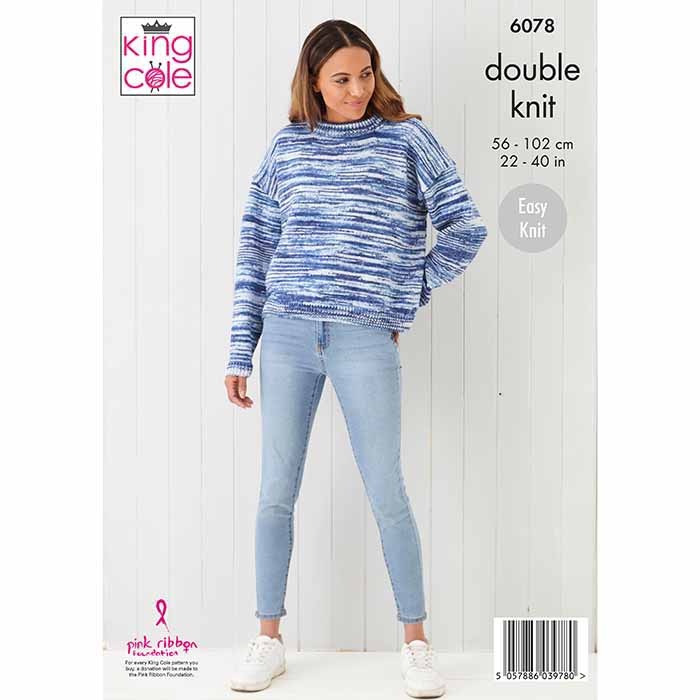 king-cole-6078-strickanleitung-pullover-hoodie-camouflage-dk image 2