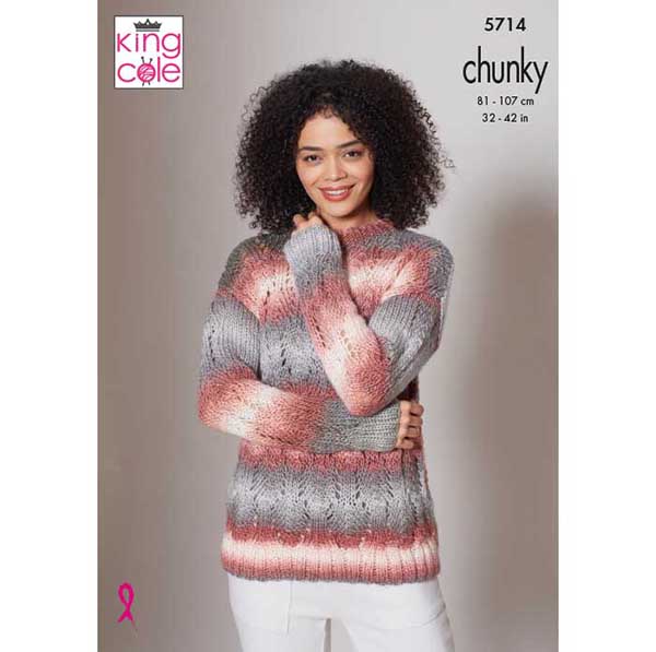 king-cole-5714-strickanleitung-pullover-accessoires-riot-chunky image 1