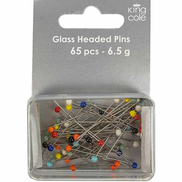king-cole-haberdashery-stecknadeln-mit-glaskopf image 1