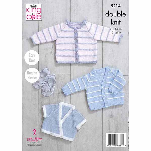 king-cole-5214-raglan-cardigans-strickanleitung-jacke image 2