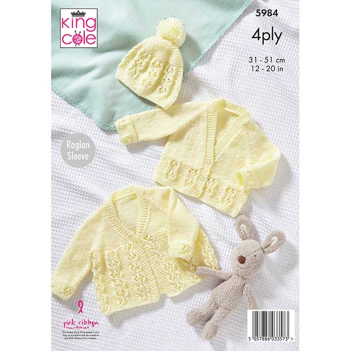 king-cole-patterns-5984-strickanleitung-babyset-cherished-4ply image 2