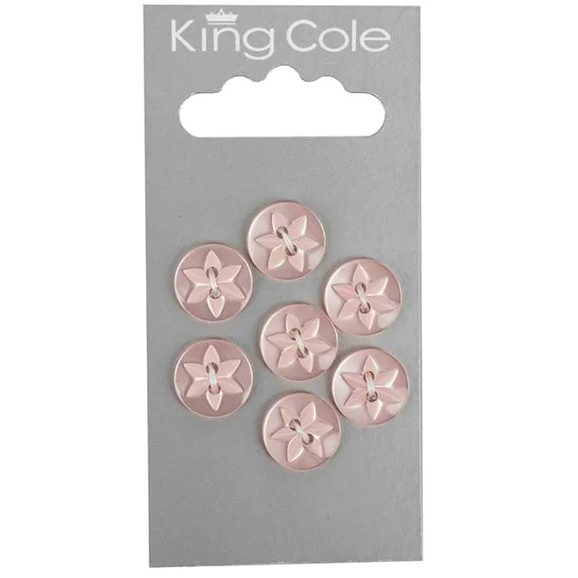 king-cole-haberdashery-round-flower-effect-kn-pfe-pink-medium image 1
