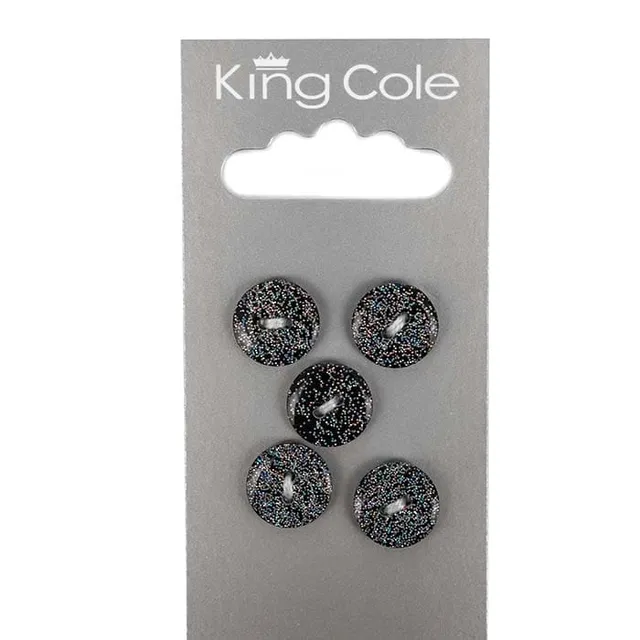 king-cole-haberdashery-kn-pfe-rund-glitzer-klein image 1