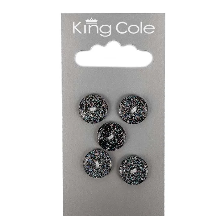 king-cole-haberdashery-kn-pfe-rund-glitzer-klein image 1