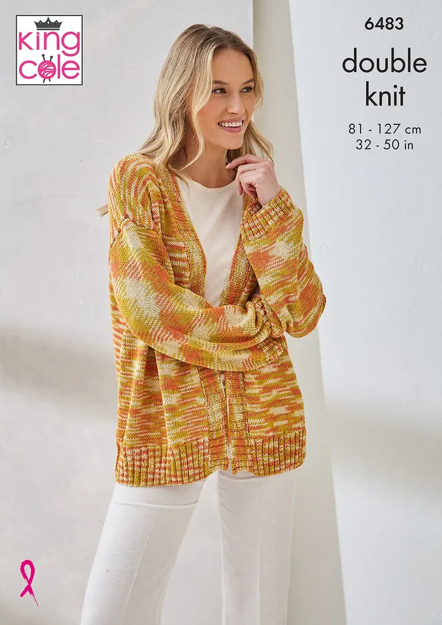 king-cole-6483-cardigan-strickanleitung-linendale-dk image 1
