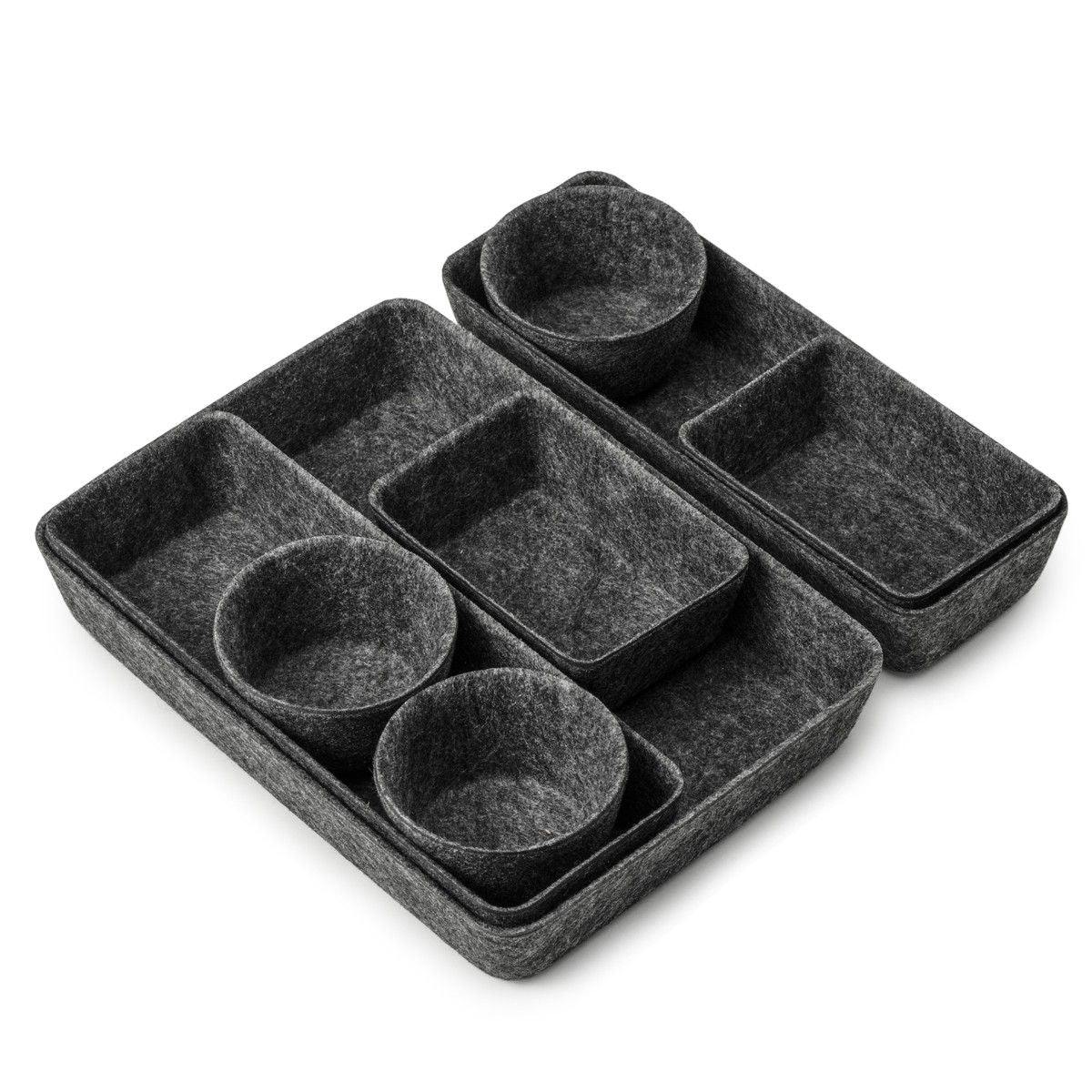 hobbii-organizer-aus-filz-aufbewahrung-dark-grey-8-teilig image 3