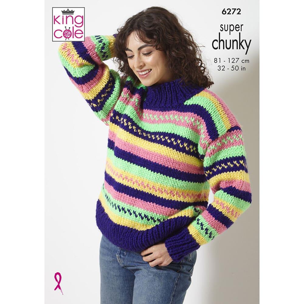 king-cole-6272-strickanleitung-cardigan-und-pullover image 1